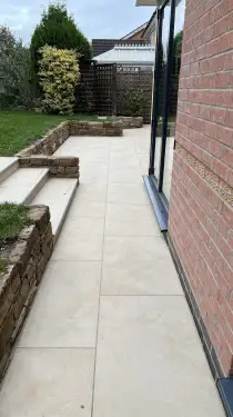 Click Here To Enlarge This Photo Of Open-Plan Kitchen Extension & Garden Landscaping in Nottingham
