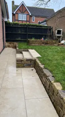 Click Here To Enlarge This Photo Of Open-Plan Kitchen Extension & Garden Landscaping in Nottingham