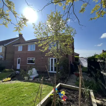 Click Here To Enlarge This Photo Of Open-Plan Kitchen Extension & Garden Landscaping in Nottingham