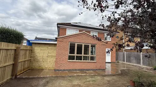 Click Here To Enlarge This Photo Of Extension with Landscaping and Bespoke Garden Shed in Nottingham